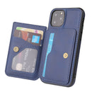Magnetic Snap Two Row Credit Card Holder iPhone 12 Wallet Case