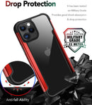 Clear Shockproof Metal Frame iPhone 12 Case