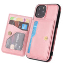 Magnetic Snap Two Row Credit Card Holder Samsung S21 Wallet Case