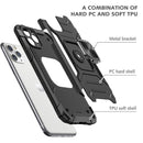 Magnetic Shockproof Case with Ring Kickstand for Iphone 12