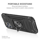 Magnetic Shockproof Case with Ring Kickstand for Iphone 12