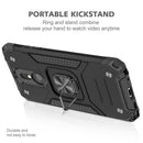 Magnetic Shockproof Case with Ring Kickstand for LG Aristo 5