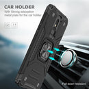 Magnetic Shockproof Case with Ring Kickstand for LG Velvet